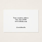 eenvoudig voeg uw logo aangepaste haarclipweergave visitekaartje (Achterkant)