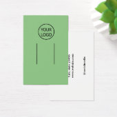 eenvoudig voeg uw logo aangepaste haarclipweergave visitekaartje (Bureau)