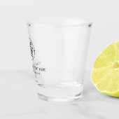 Eenvoudig Voeg uw Logo Clean Typography toe Shot Glas (Rechts)
