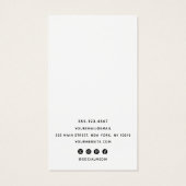 Eenvoudig voeg uw Logo drie-oormerken Display Kaar Visitekaartje (Achterkant)