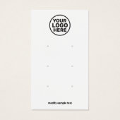 Eenvoudig voeg uw Logo drie-oormerken Display Kaar Visitekaartje (Voorkant)