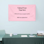 eenvoudig voeg uw logo tekstfotobedrijf elegant ba spandoek (Beurs)