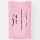 eenvoudig voeg uw logo tekstfotobedrijf elegant ba spandoek (Verticaal)