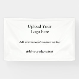 eenvoudig voeg uw logo tekstfotobedrijf elegant ba spandoek