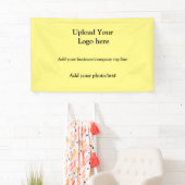 eenvoudig voeg uw logo tekstfotobedrijf elegant ba spandoek (Insitu)