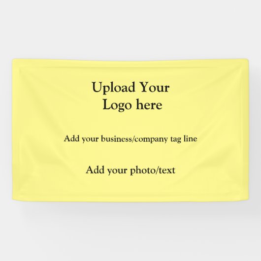 eenvoudig voeg uw logo tekstfotobedrijf elegant ba spandoek (Horizontaal)