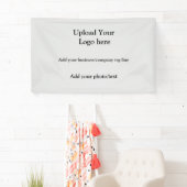 eenvoudig voeg uw logo toe elegant van het fotobed spandoek (Insitu)