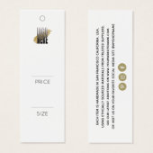 Eenvoudig voeg uw Logo witte label met kledingprij Mini Visitekaartjes (Voorkant /achterkant)