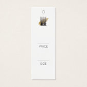 Eenvoudig voeg uw Logo witte label met kledingprij Mini Visitekaartjes (Voorkant)