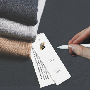 Eenvoudig voeg uw Logo witte label met kledingprij Mini Visitekaartjes