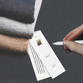 Eenvoudig voeg uw Logo witte label met kledingprij Mini Visitekaartjes