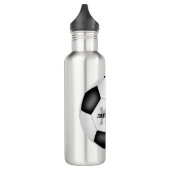 Eenvoudig voetbal jongen meisjesnaam jersey nummer waterfles  (Links)