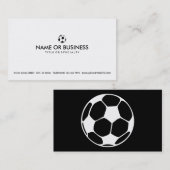 eenvoudig voetbal visitekaartje (Voorkant / Achterkant)