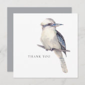 Eenvoudig vogelletterlijk Dank je eigen bericht Kaart (Voorkant / Achterkant)