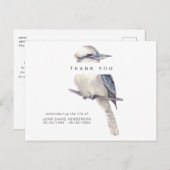 Eenvoudig vogelschimmelverlies Hartelijk dank Briefkaart (Voorkant / Achterkant)