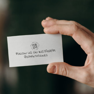 Eenvoudig volg ons op Instagram, Sociale media Rubberstempel