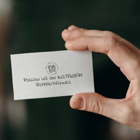 Eenvoudig volg ons op Instagram, Sociale media Rubberstempel