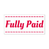 Eenvoudig "volledig betaald" rubberen stempel (Design)