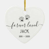 Eenvoudig voor altijd geliefd huisdier keramisch ornament (Voorkant)