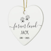 Eenvoudig voor altijd geliefd huisdier keramisch ornament (Links)