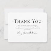 Eenvoudig voor altijd in ons hart Foto Memorial Bedankkaart (Voorkant)