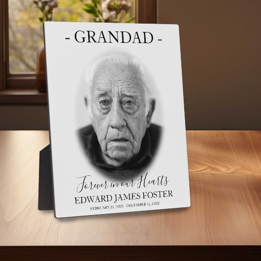 Eenvoudig voor altijd in ons hart gedenkteken | Fa Fotoplaat