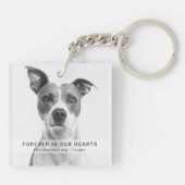 Eenvoudig voor altijd in onze harten Foto van huis Sleutelhanger (Achterkant)