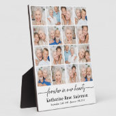 Eenvoudig voor altijd in onze harten Multi Photo M Fotoplaat (Zijkant)