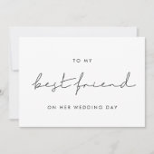 Eenvoudig voor mijn beste vriendin op haar trouwda kaart (Voorkant)