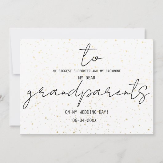 Eenvoudig voor mijn grootouders op mijn huwelijksd (Voorkant)