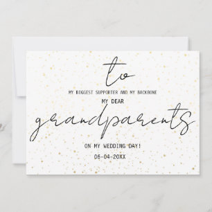 Eenvoudig voor mijn grootouders op mijn huwelijksd