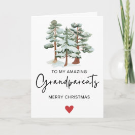 Eenvoudig Voor Mijn Grootouders Prettig Kerstmis V Feestdagen Kaart