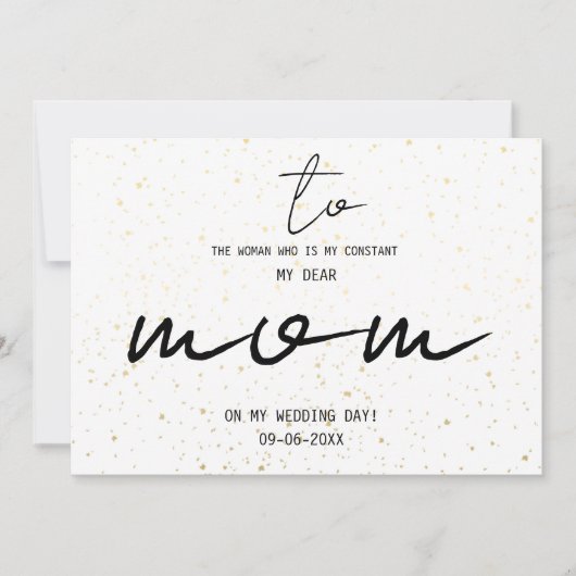 Eenvoudig voor mijn moeder op onze huwelijksdag Na (Voorkant)