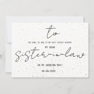 Eenvoudig voor mijn schoonzuster op onze huwelijks