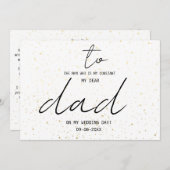 Eenvoudig voor mijn vader op onze huwelijksdag Naa (Voorkant / Achterkant)