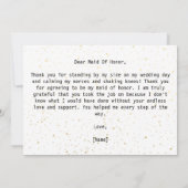 Eenvoudig voor mijn vriendin op onze huwelijksdag (Achterkant)