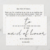 Eenvoudig voor mijn vriendin op onze huwelijksdag (Voorkant / Achterkant)