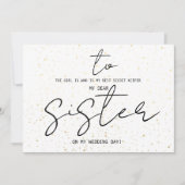 Eenvoudig voor mijn zuster op onze huwelijksdag (Voorkant)