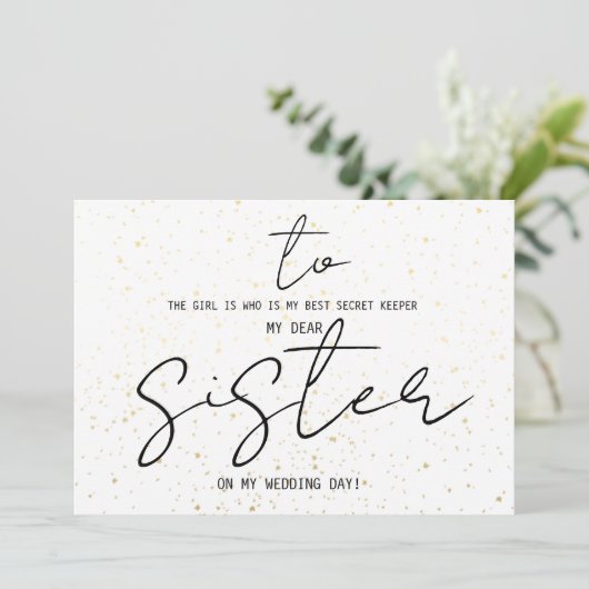 Eenvoudig voor mijn zuster op onze huwelijksdag (Staand voorkant)