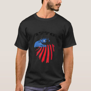 Eenvoudig voor onafhankelijke dag en Amerikaanse v T-shirt