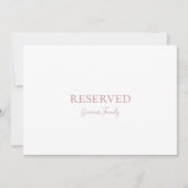 Eenvoudig voorbehouden Roos Gold-teken (Voorkant)