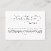 Eenvoudig Voorraad het bar Vrijgezellenfeest Informatiekaartje (Voorkant)