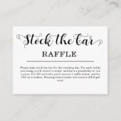 Eenvoudig Voorraad het bar Vrijgezellenfeest Informatiekaartje (Voorkant)