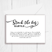 Eenvoudig Voorraad het bar Vrijgezellenfeest Informatiekaartje