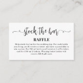 Eenvoudig Voorraad het bar Vrijgezellenfeest Informatiekaartje (Voorkant)