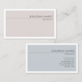 Eenvoudig vormig design met elegante vormgeving visitekaartje (Voorkant / Achterkant)