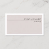 Eenvoudig vormig design met elegante vormgeving visitekaartje (Voorkant)