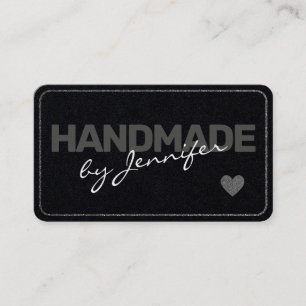 Eenvoudig vormig handgemaakt minimalistisch design visitekaartje