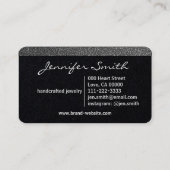 Eenvoudig vormig handgemaakt minimalistisch design visitekaartje (Achterkant)