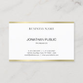 Eenvoudig vormig professioneel design, modern visitekaartje (Achterkant)